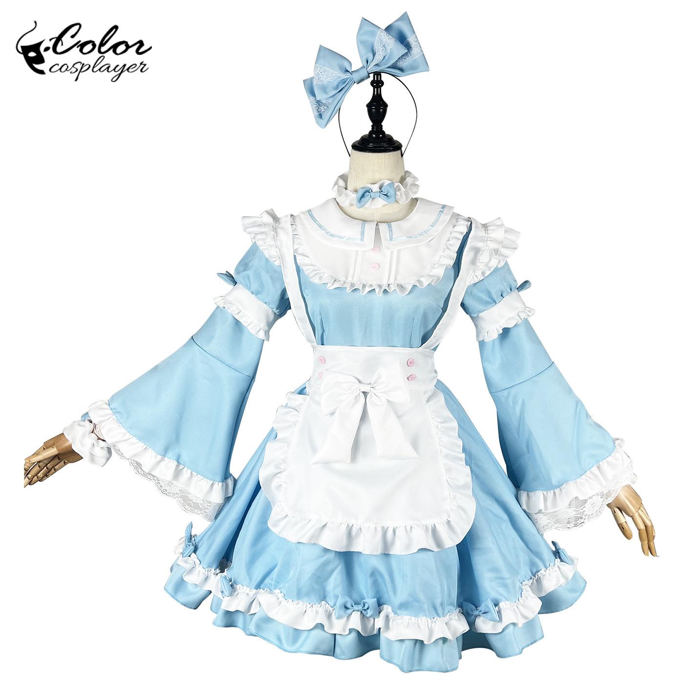 Anime Cosplay Cafe - Color Cosplayer Sweet Lolita Women Blue