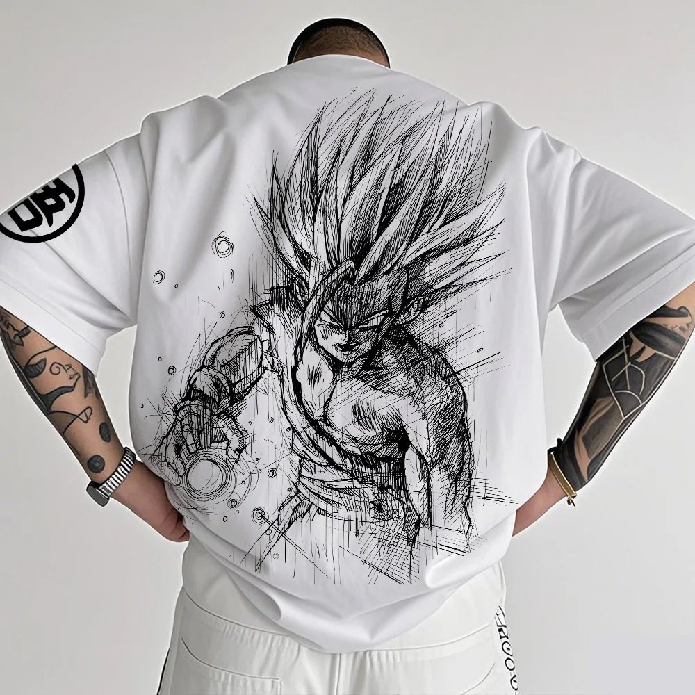 Dragon Ball Saiyan Armor - Dragon Ball Animation T-Shirt Men's Summer