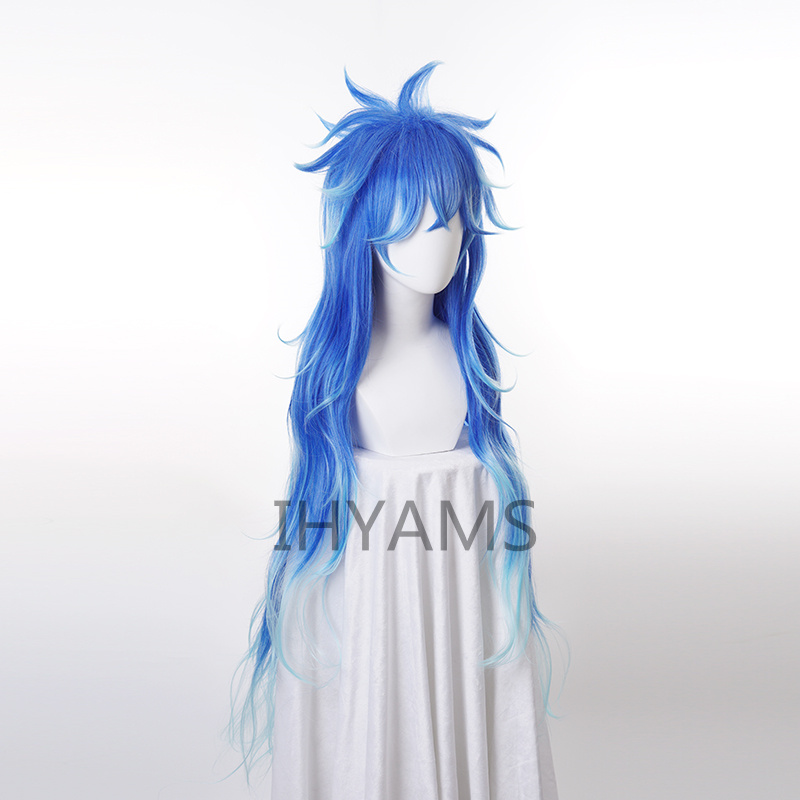 Idia Shroud Wig Cosplay Hercul - Anime Cosplay Blue Hair 评论和价格