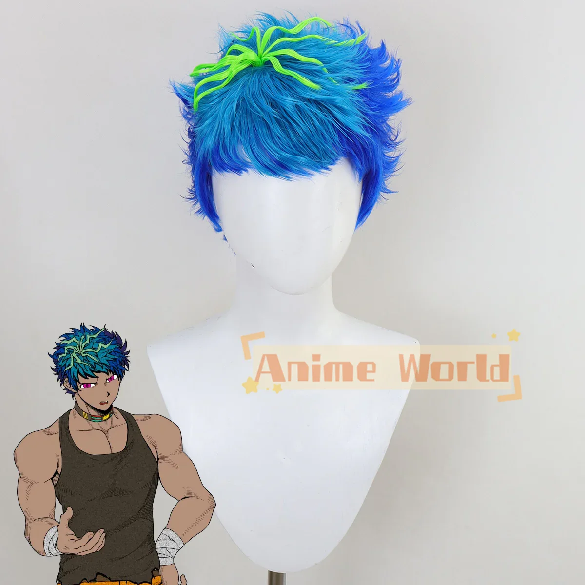 Your Turn To Die Naomichi Kuru - Anime Cosplay Blue Hair 评论和价格