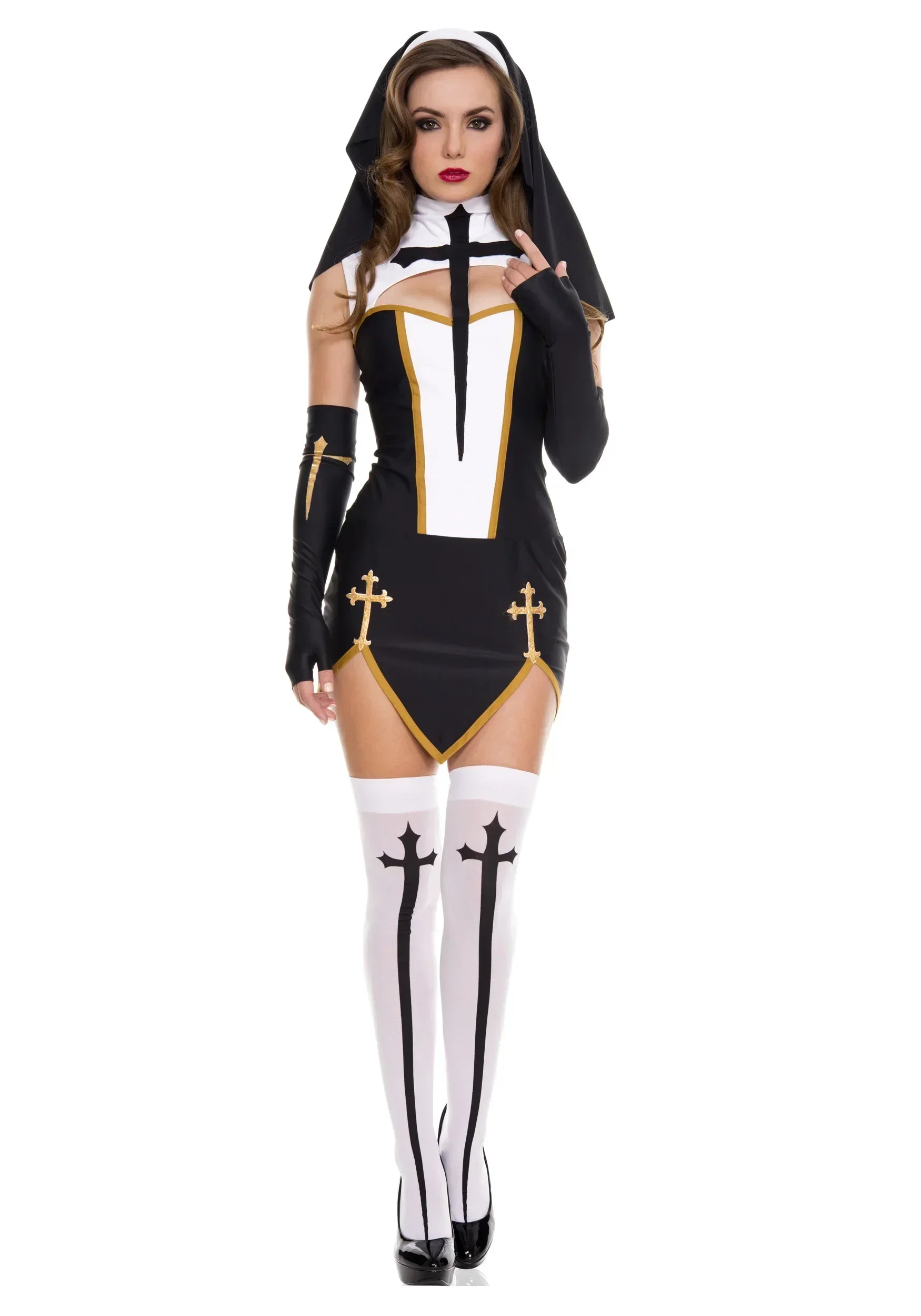 Sexy Lady Nun Superior Costume - Anime Cosplay Nun 评论和价格