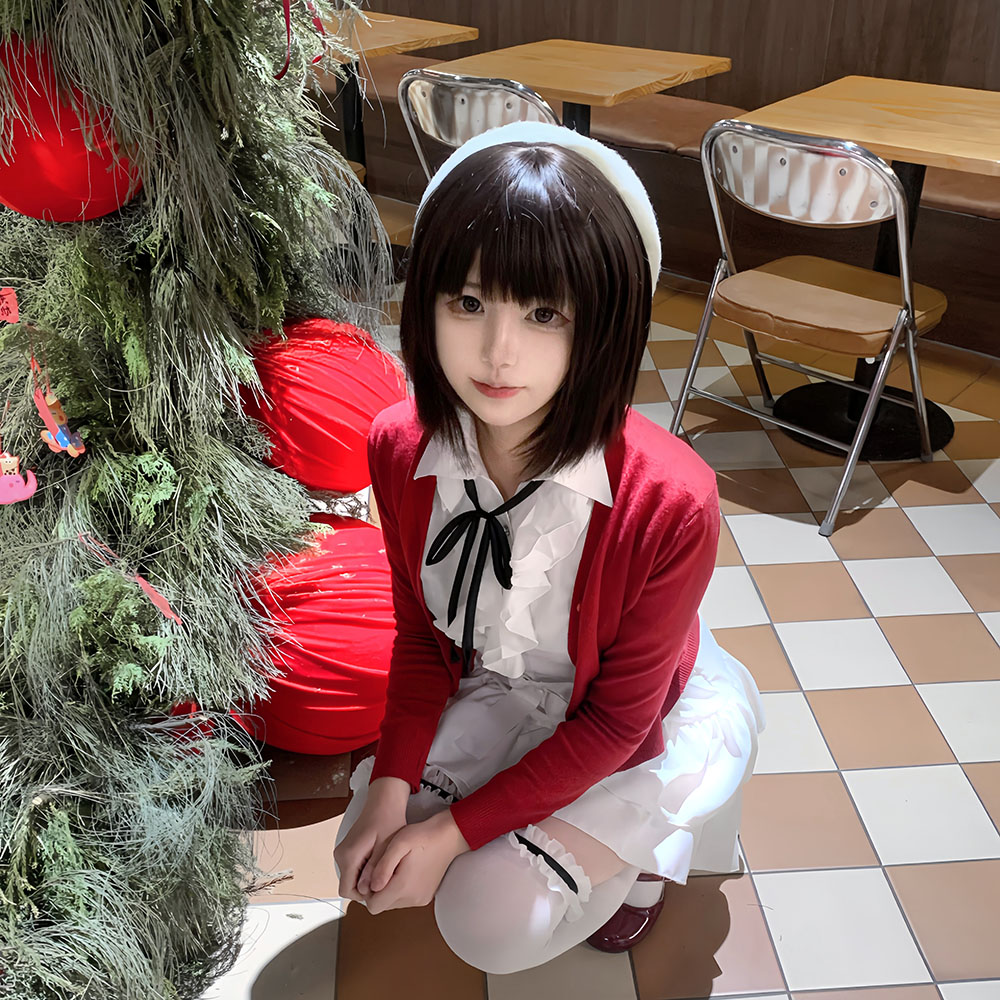 Girl Red Coat Shirt Skirt Set  - Anime Cosplay Red 评论和价格