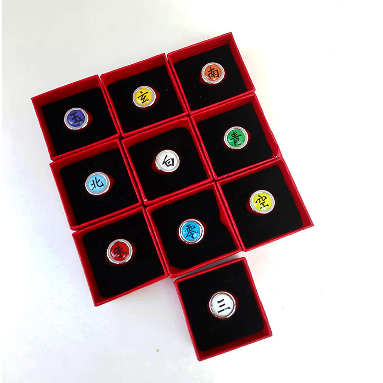 Hot Anime Accessories Ring Aka - Anime Cosplay Naruto 评论和价格