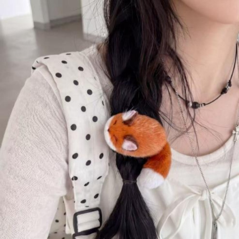 1/4pcs 3D Plush Hair Clip Cute - Anime Cosplay Korean Girl 评论和价格