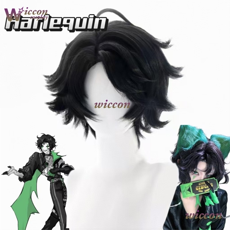 Youk The Freak Circus Pierrot  - Cosplay Anime Black Hair 评论和价格
