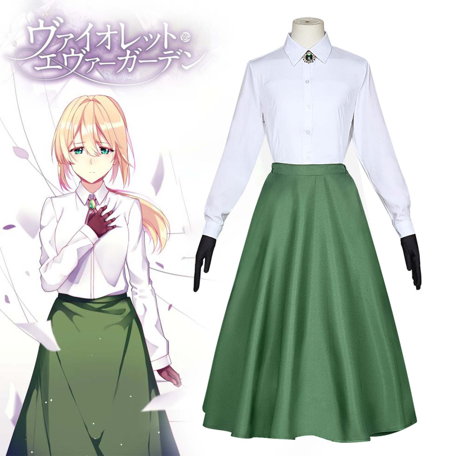 Violet Evergarden Cosplay Cost - Violet Evergarden Dress 评论和价格