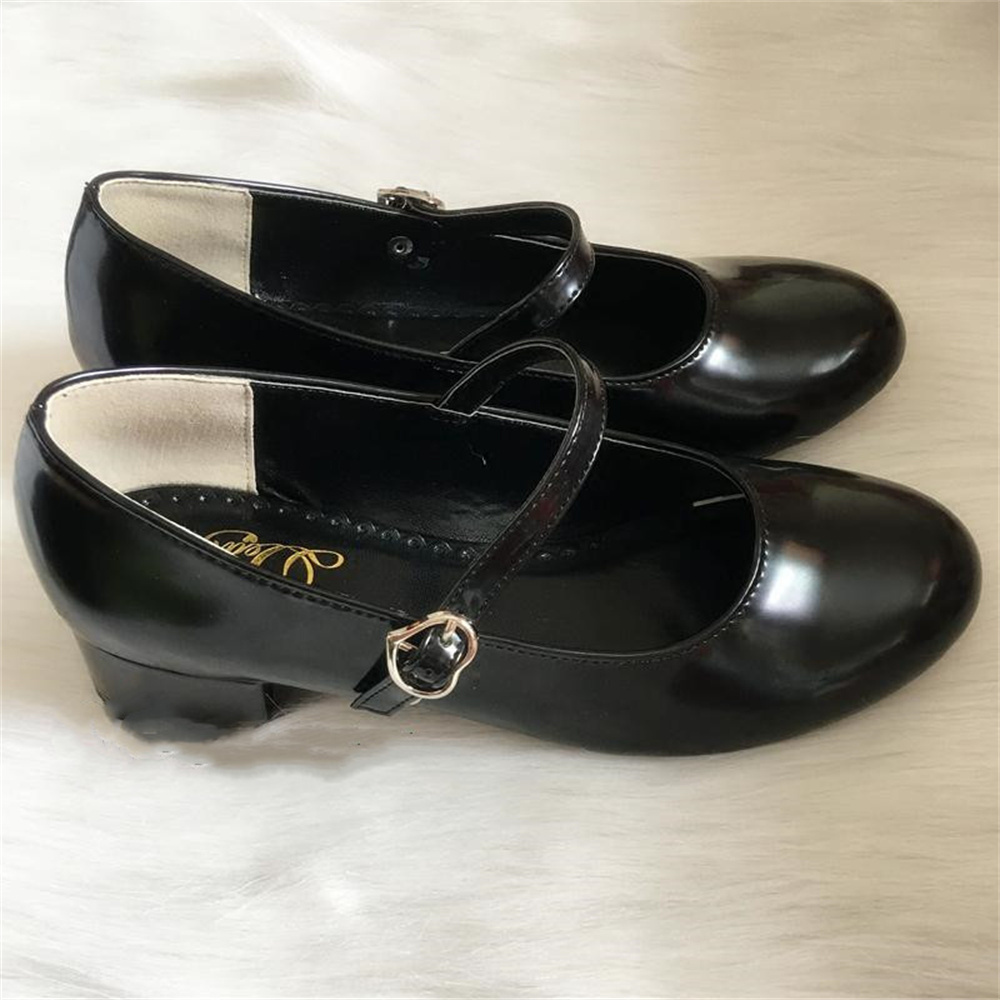 Low Heel Round Head PU Shoes G - Anime Cosplay Korean Girl 评论和价格